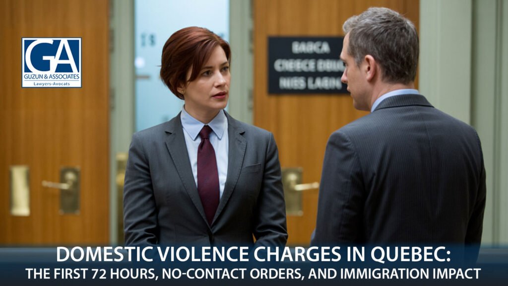 Domestic Violence Charges in Quebec: The First 72 Hours, No-Contact Orders, and Immigration Impact