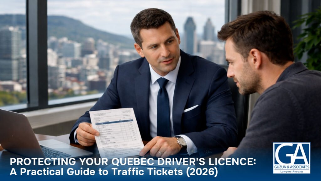 Protecting Your Quebec Driver's Licence: A Practical Guide to Traffic Tickets (2026)