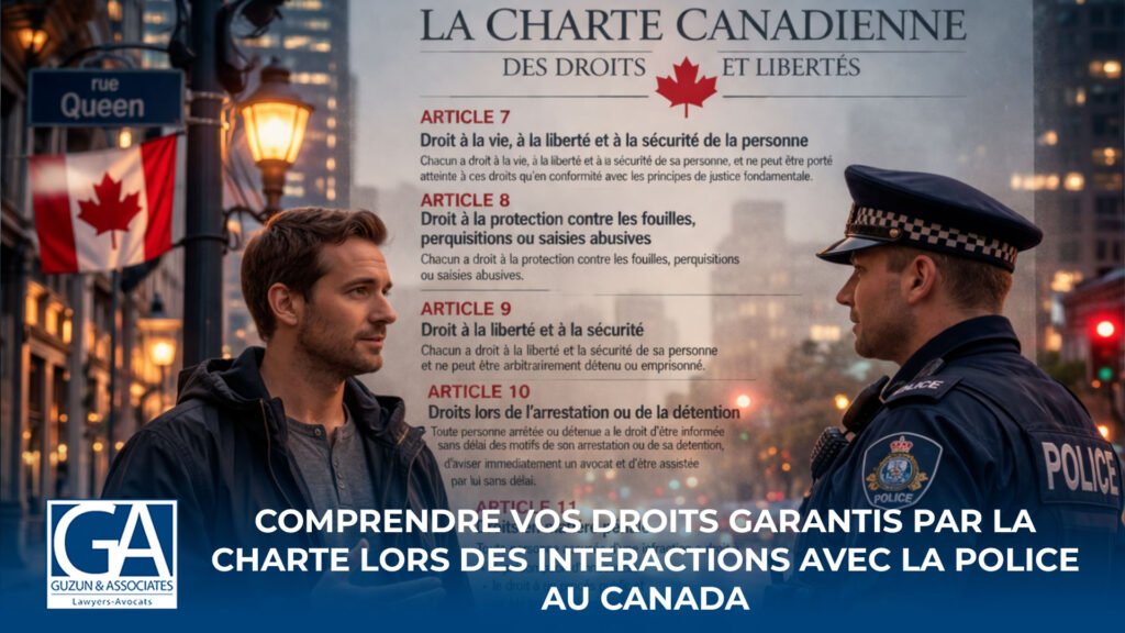 Comprendre vos droits garantis par la Charte lors d’interactions avec la police au Canada