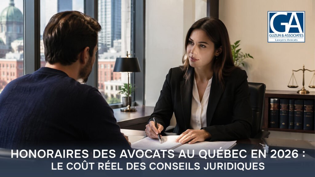 Honoraires d’avocat au Québec en 2026 : le vrai coût des conseils juridiques