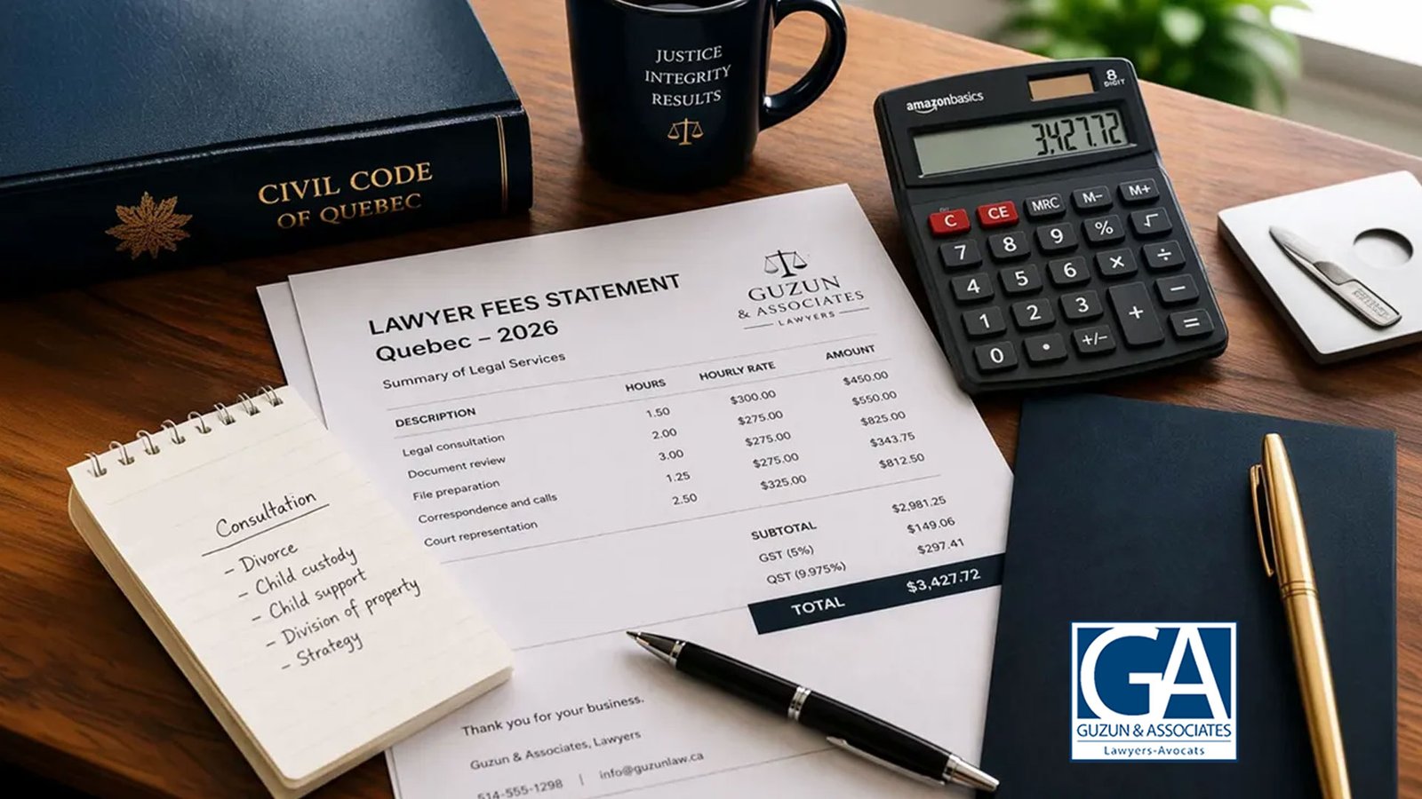 Quebec Lawyer Fees in 2026: What Legal Advice Really Costs 1