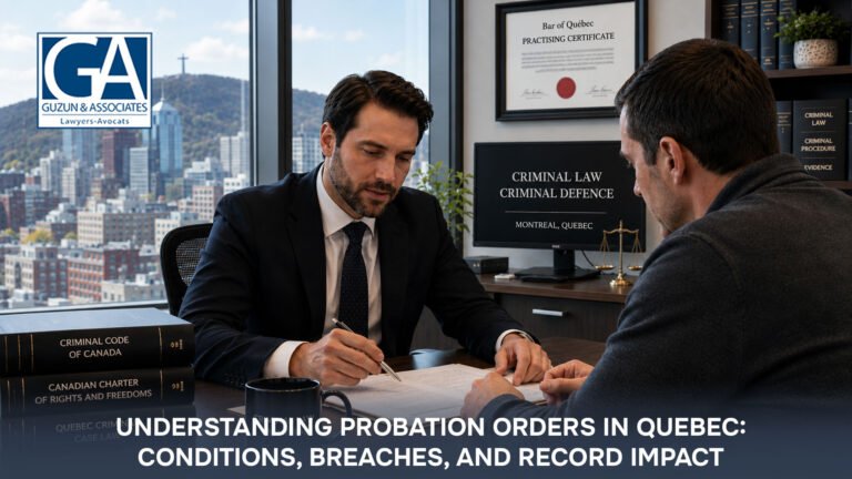 Understanding Probation Orders in Quebec: Conditions, Breaches, and Record Impact