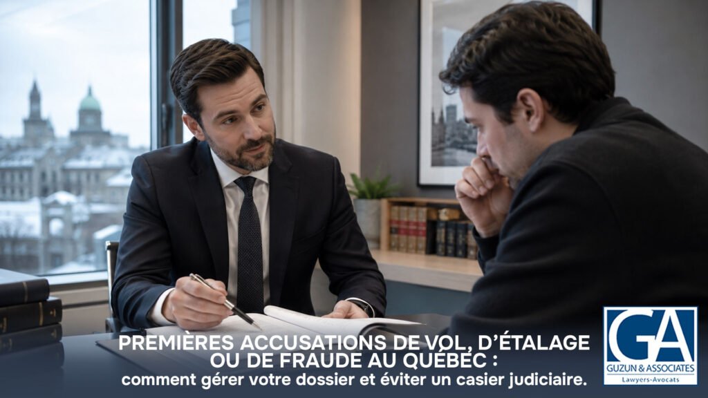 Premières accusations de vol, de vol à l’étalage ou de fraude au Québec : comprendre votre dossier et éviter un casier judiciaire