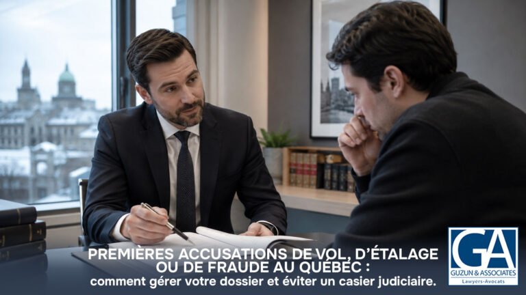Premières accusations de vol, de vol à l’étalage ou de fraude au Québec : comprendre votre dossier et éviter un casier judiciaire
