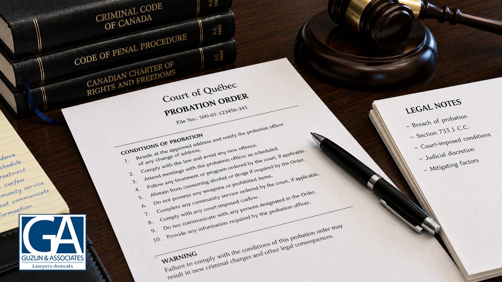 Understanding Probation Orders in Quebec: Conditions, Breaches, and Record Impact 1