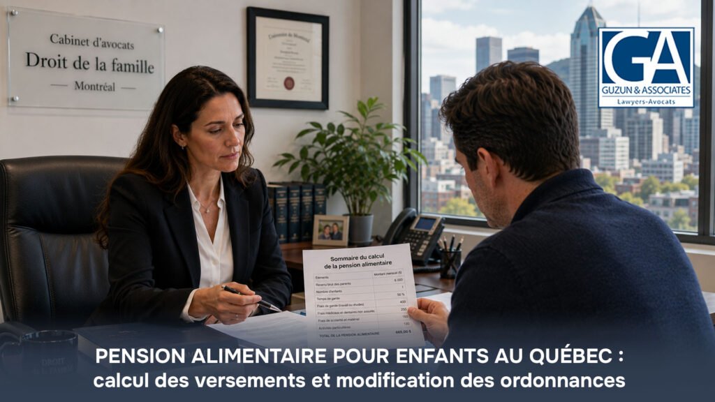 Pension alimentaire pour enfants au Québec : calculer les paiements et comprendre les modifications